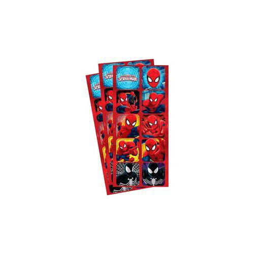 Adesivo Decorativo Quadrado Ultimate Spider Man - 3 Folhas