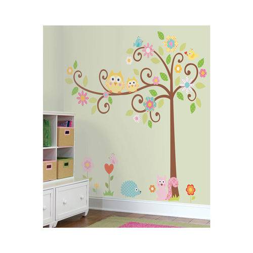 Adesivo Decorativo Roommates - Scroll Tree Marrom Roommates