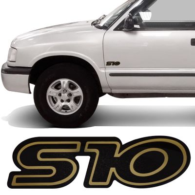 Adesivo Emblema do Paralama S10 1997 a 2001 - Dourado