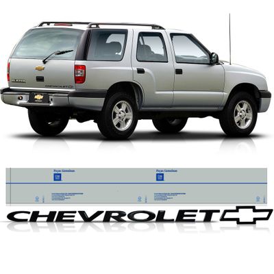 Adesivo Emblema Letreiro Chevrolet do Porta Malas Blazer 2003 a 2011 - Original 93397877