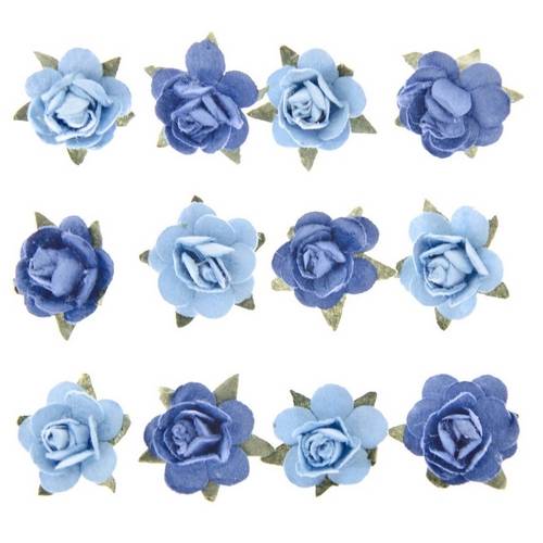 Adesivo Flor Mini Azul Ad1188 Toke e Crie