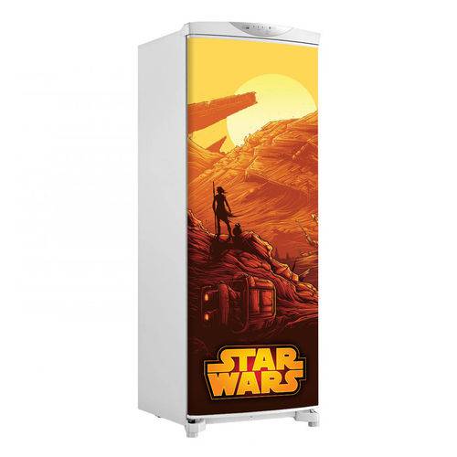 Adesivo Geladeira Envelopamento Porta Star Wars 2 - Até 1,50x0,60 M