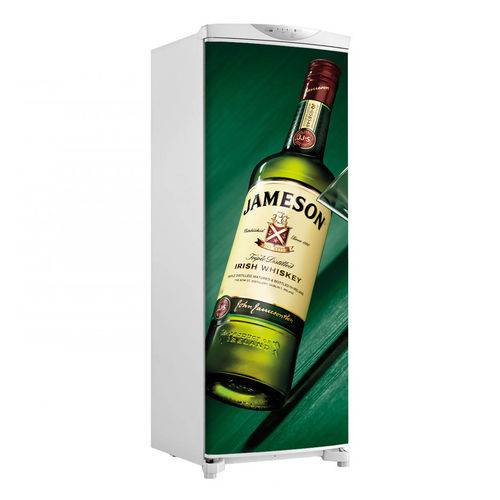 Adesivo Geladeira Envelopamento Porta Whisky Jameson - Até 1,50x0,60 M