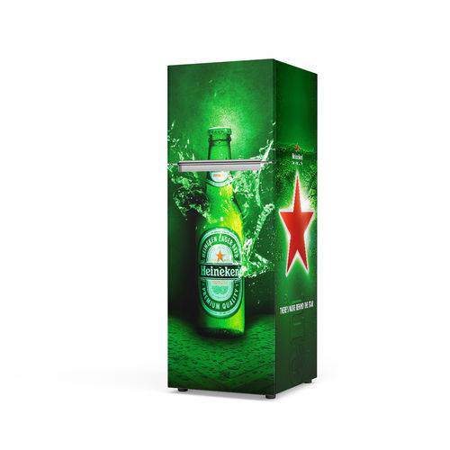 Adesivo Geladeira Envelopamento Total Heineken