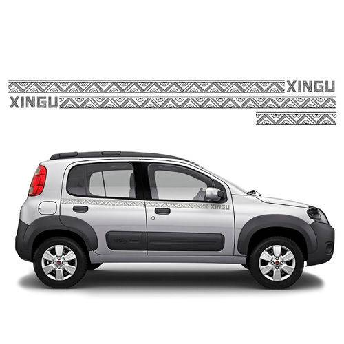 Adesivo Logo Faixa Fiat Uno Mille Way Xingu Kit Completo