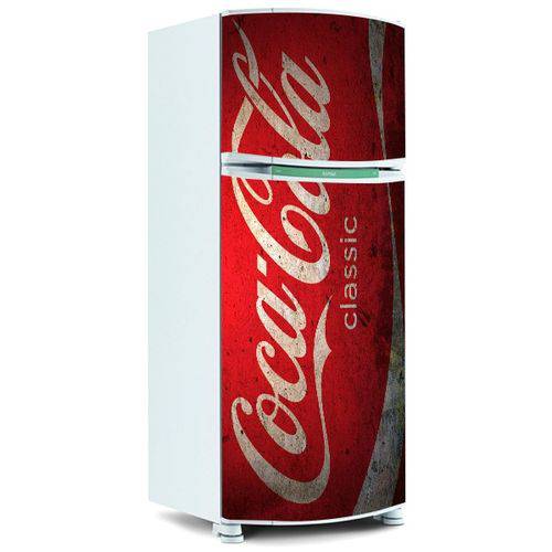 Adesivo para Envelopamento de Geladeira Porta - Coca-Cola 2