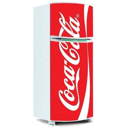 Adesivo para Envelopamento de Geladeira Porta - Coca-Cola 3