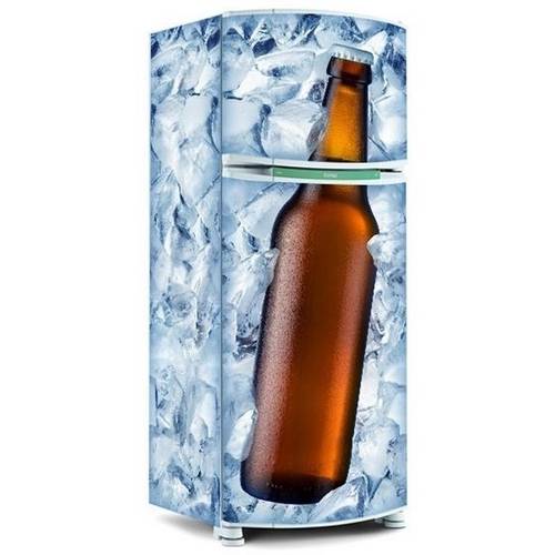 Adesivo para Envelopamento de Geladeira Toda - Cerveja no Gelo