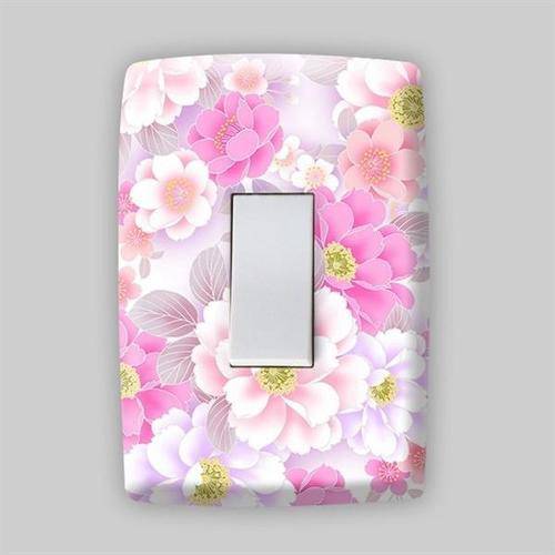 Adesivo para Espelho de Tomada ou Interruptor - Floral 30