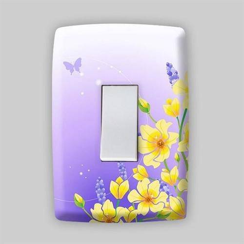 Adesivo para Espelho de Tomada ou Interruptor - Floral 18