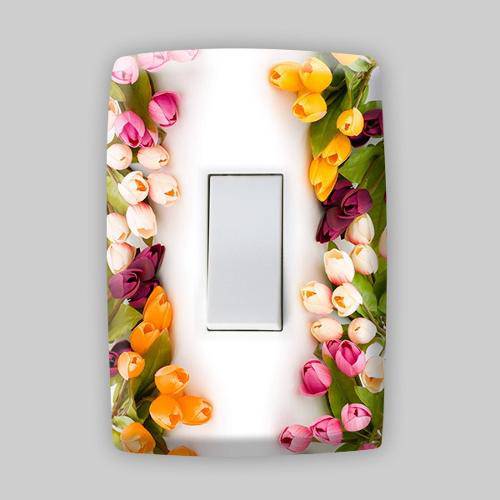 Adesivo para Espelho de Tomada ou Interruptor - Floral 40