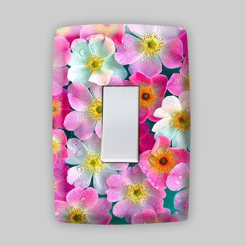 Adesivo para Espelho de Tomada ou Interruptor - Floral 44