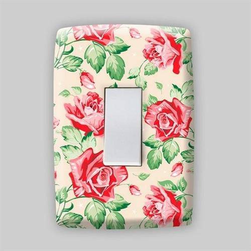 Adesivo para Espelho de Tomada ou Interruptor - Floral Modelo 13
