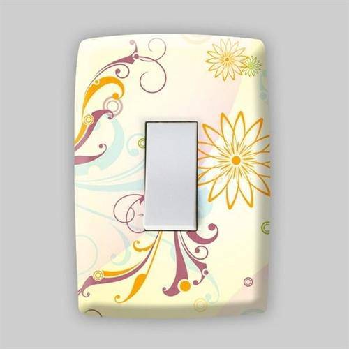 Adesivo para Espelho de Tomada ou Interruptor - Floral Modelo 6