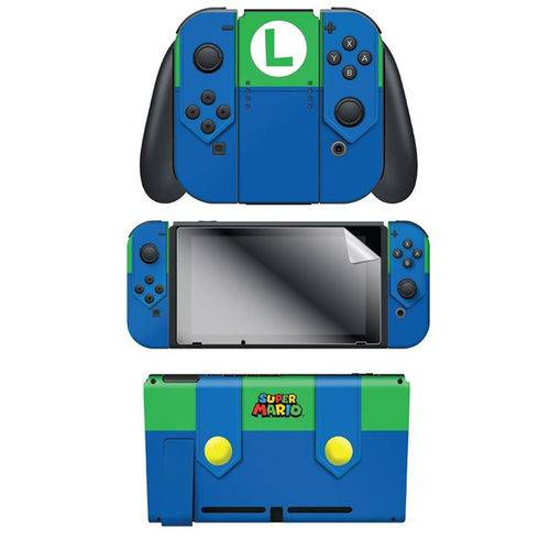 Adesivo para Nintendo Switch Luigi Luigi Outfit 023559 com 2 Adesivos