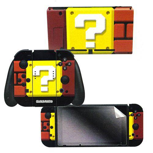 Adesivo para Nintendo Switch Super Mario Blockbuster 024846 com 2 Adesivos