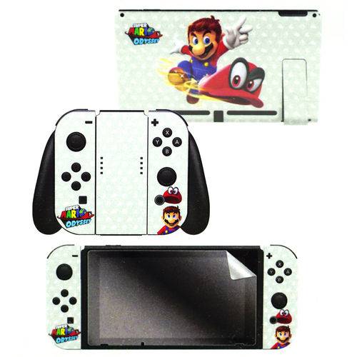 Adesivo para Nintendo Switch Super Mario Odyssey 023535 com 2 Adesivos