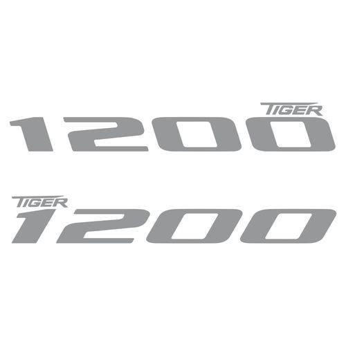 Adesivo para Tanque Moto Triumph Tiger1200 Refletivo Cinza