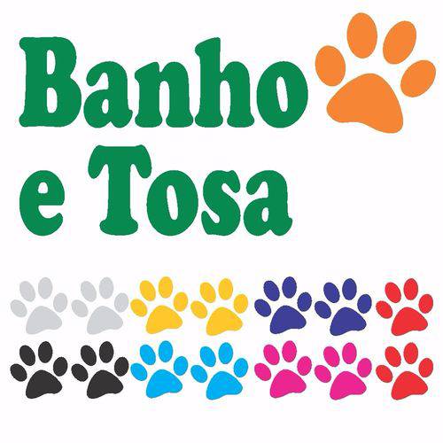 Adesivo Pet Shop Banho Tosa Cachorro