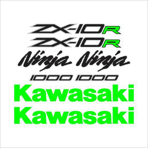 Adesivo Protetor Kawasaki Ninja Zx 10r Preto Verde