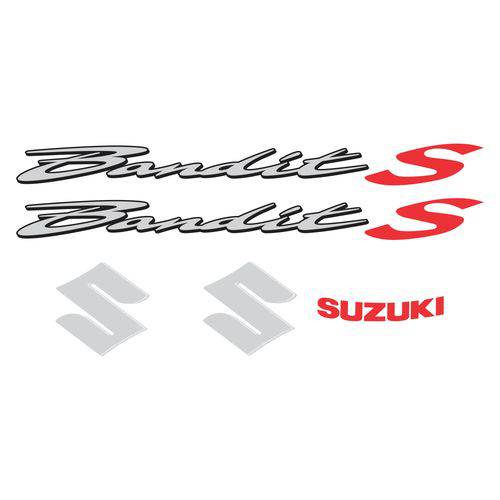 Adesivo Refletivo Moto Suzuki Bandit 650s Cinza