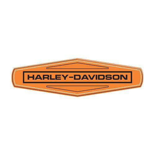 Adesivo Resinado para Moto Harley Davidson Laranja