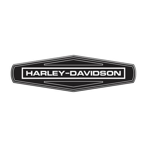 Adesivo Resinado para Moto Harley Davidson Preto