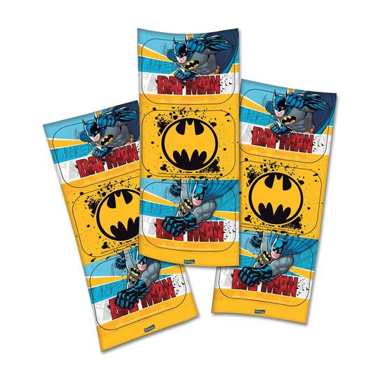 Adesivo Retangular 12 Unidades - Batman - Festcolor