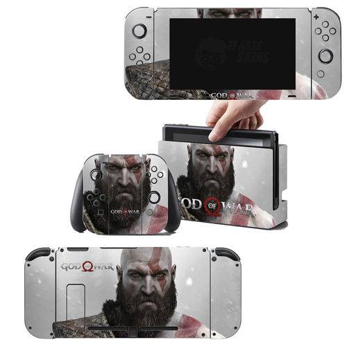 Adesivo Skin Nintendo Switch Kratos God Of War 4