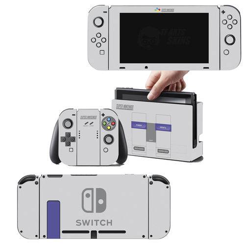 Adesivo Skin Nintendo Switch Super Nintendo Edition