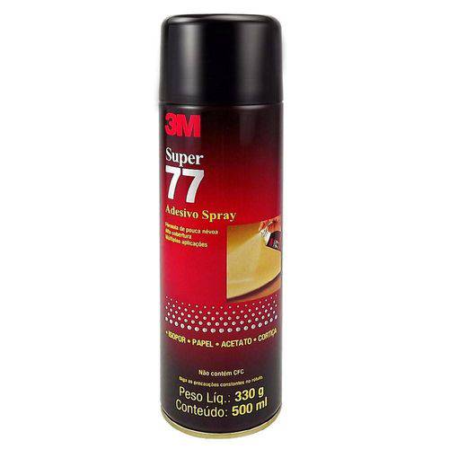 Adesivo Spray Super 77 para Isopor, Papel, Acetato e Cortiça 330g 3M