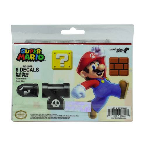 Adesivos com Personagem Nintendo Super Mario 038847 com 6 Adesivos