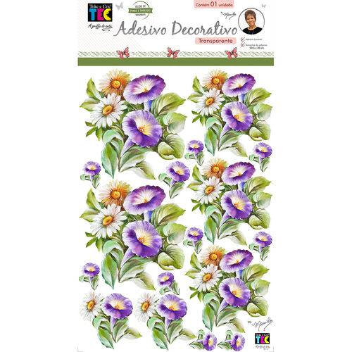Adesivos Decorativos Toke e Crie Flores de Jardim By Mamiko - 21047 - Tdm28