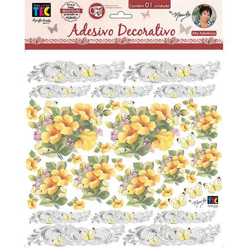 Adesivos Decorativos Toke e Crie Hibisco Amarelo By Mamiko Tdm19 20645