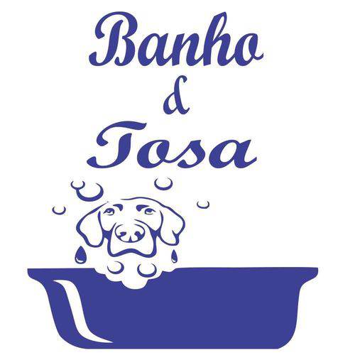 Adesivos Parede Banho e Tosa Pet Shop Vidro Cachorro Gato