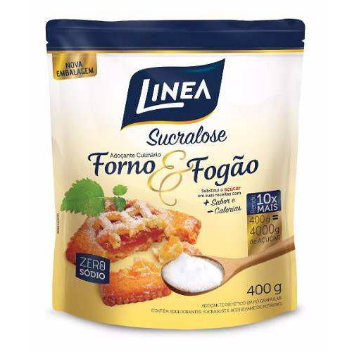 3xadoçante Culinário Forno e Fogão Linea Sucralose Pct. 400g
