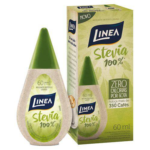 Adoçante Dietético Lí­quido 100% Stevia 60ml – Linea