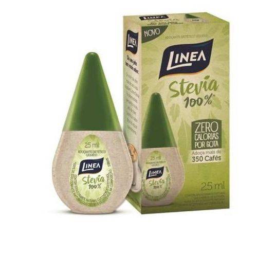 Adoçante Dietético Líquido Stevia 100% Linea - Frasco 25ml