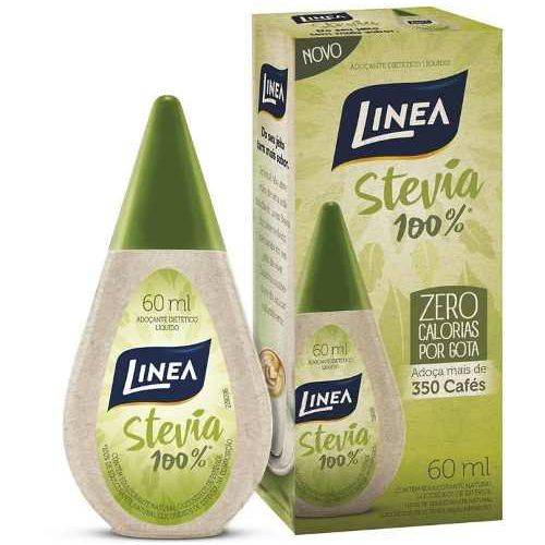 Adoçante Dietético Líquido Stevia 100% Linea - Frasco 60ml