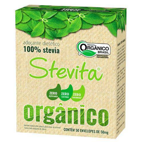 Adoçante em Pó Dietético Stevia 50 Envelopes de 50 Mg