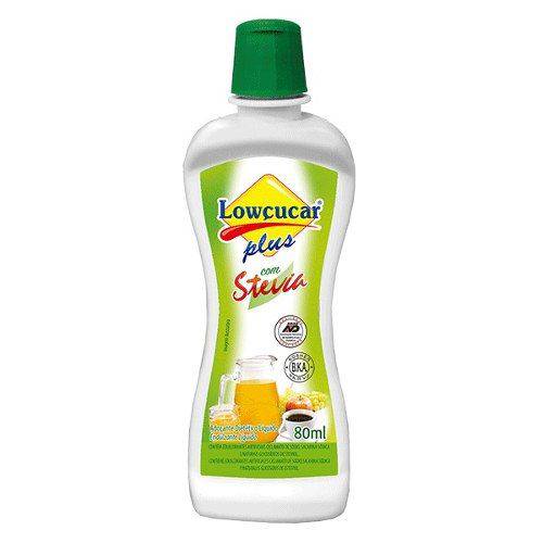 Adoçante Lowçucar Plus com Stevia - 80ml Lowçucar