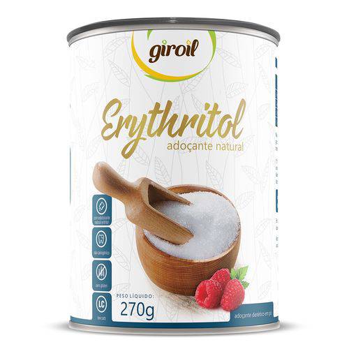 Adoçante Natural Erythritol 270g - Giroil - Natural