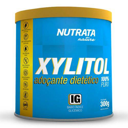 Adoçante Natural Xylitol - Nutrata Suplementos - 300g - Neutro