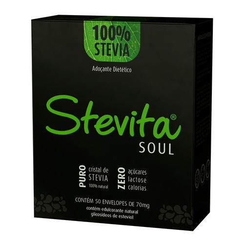 Adoçante Stevia Soul - Stevita - 50 Sachês de 70mg