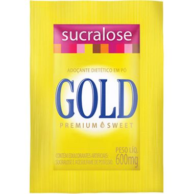 Adoçante Sucralose em Pó Gold 50un.