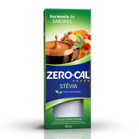 Adoçante Zero Cal Stévia com Sucralose 80ml