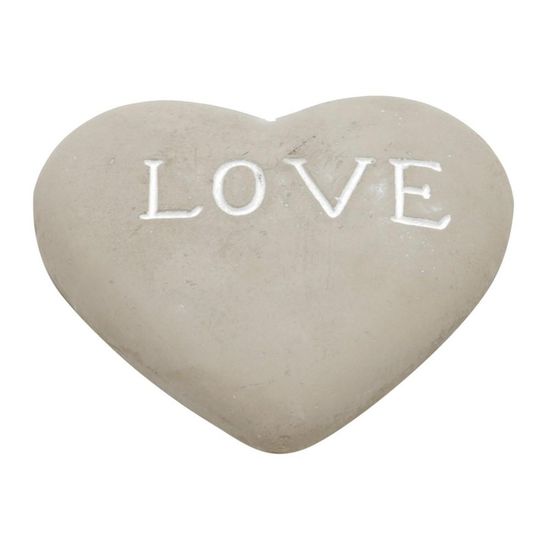 Adorno Decorativo Love Heart Cinza
