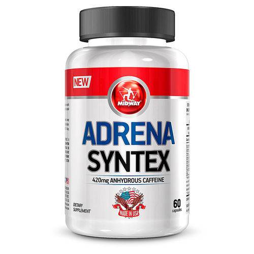 Adrena Syntex (Cafeína) 420 Mg - 60 Cápsulas - Midway