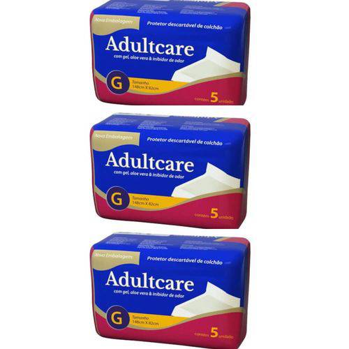 Adultcare Protetor Descartável de Colchão G C/5 (kit C/03)