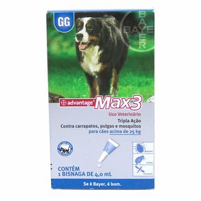 ADVANTAGE MAX 3 - para Cães com Mais de 25kg - Pipeta com 4ml ADVANTAGE MAX 3- para Cães com Mais de 25kg - Pipeta com 4ml